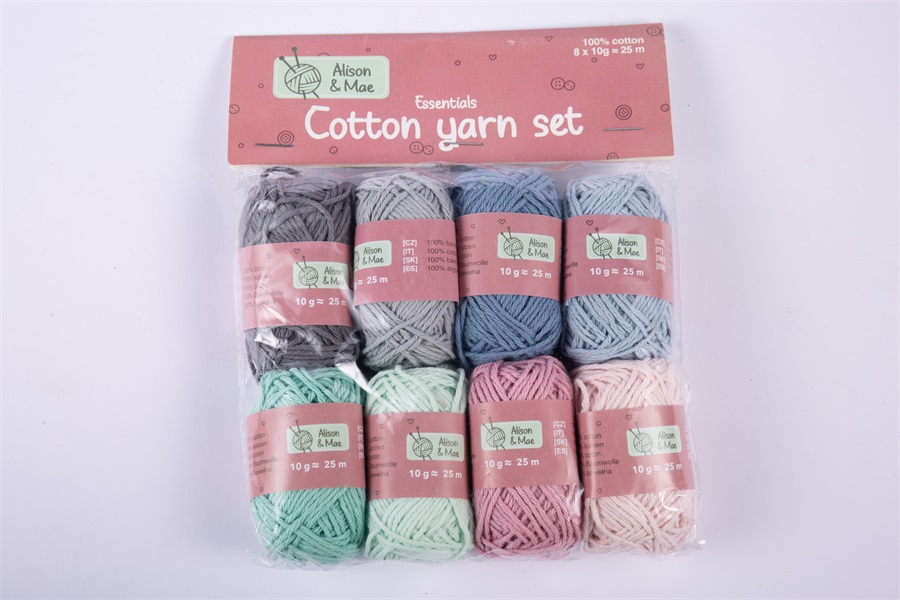 Customize Multi Color Hand Knitting Cotton Yarn Manufacturer